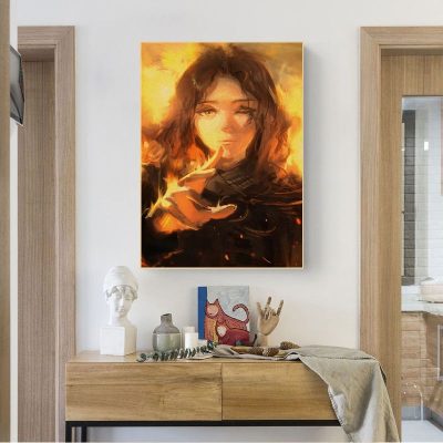 Game Elden Ring DIY Poster Retro Kraft Paper Sticker DIY Room Bar Cafe Room Wall Decor 2 - Elden Ring UK Store