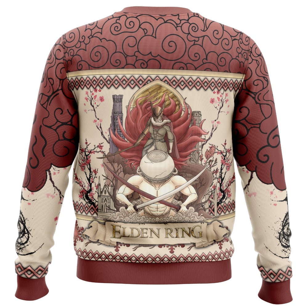 Malenia Blade of Maquella Elden Ring Ugly Christmas Sweater - Image 2